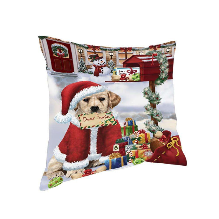 Labrador Retriever Dog Dear Santa Letter Christmas Holiday Mailbox Pillow PIL72248