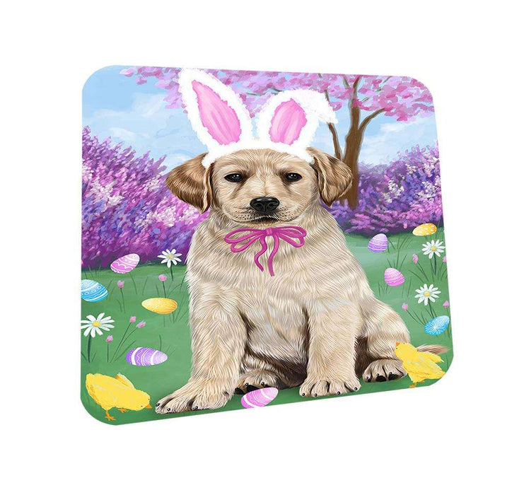 Labrador Retriever Dog Easter Holiday Coasters Set of 4 CST49129