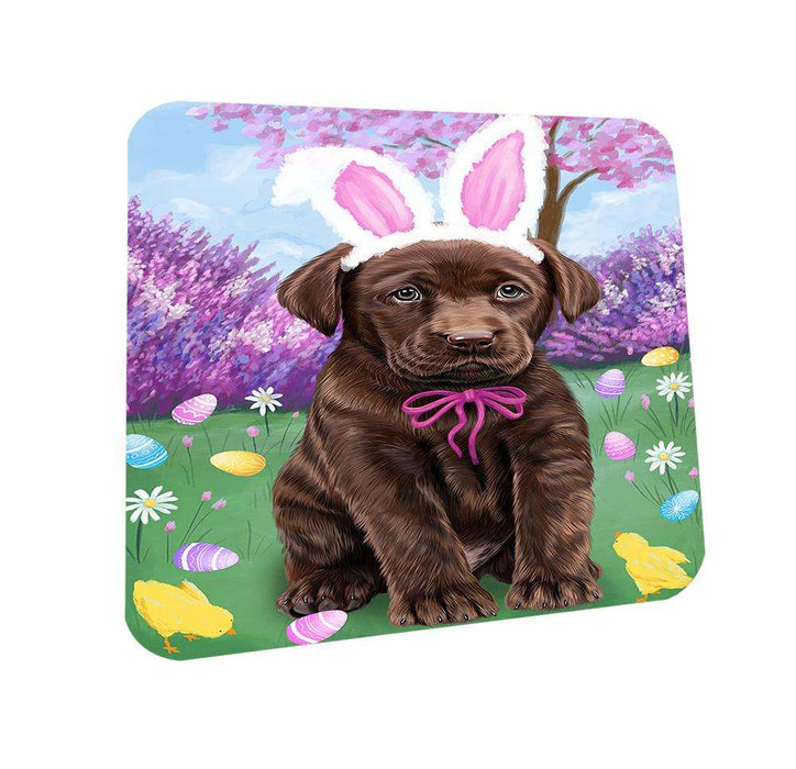 Labrador Retriever Dog Easter Holiday Coasters Set of 4 CST49131