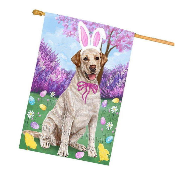 Labrador Retriever Dog Easter Holiday House Flag FLG49133