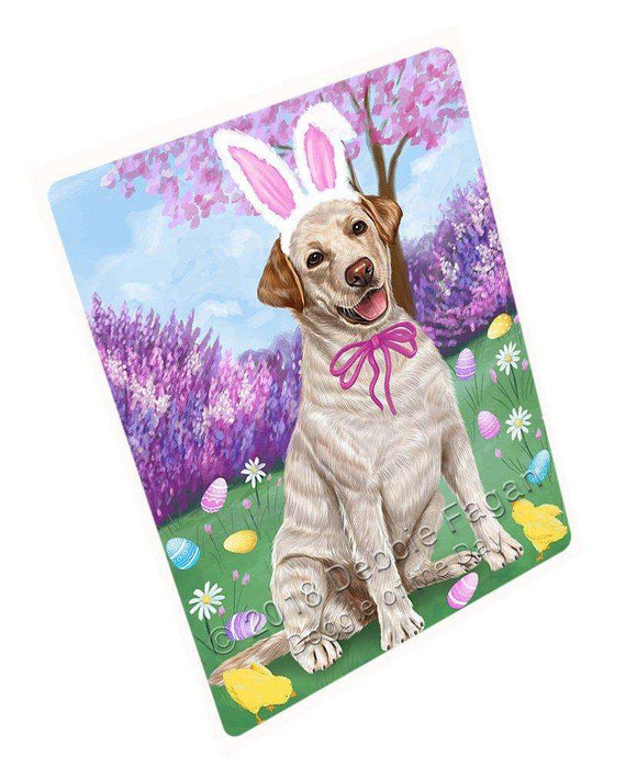 Labrador Retriever Dog Easter Holiday Large Refrigerator / Dishwasher Magnet RMAG54744