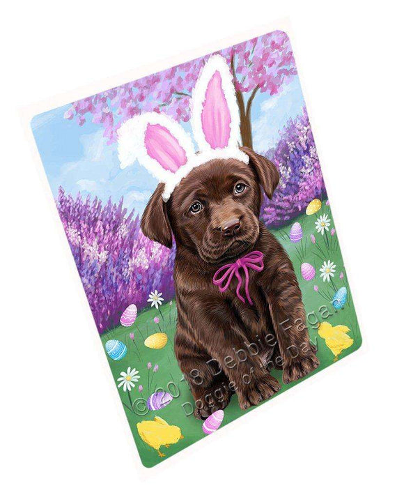 Labrador Retriever Dog Easter Holiday Large Refrigerator / Dishwasher Magnet RMAG54768