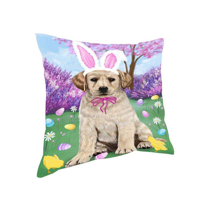 Labrador Retriever Dog Easter Holiday Pillow PIL52536