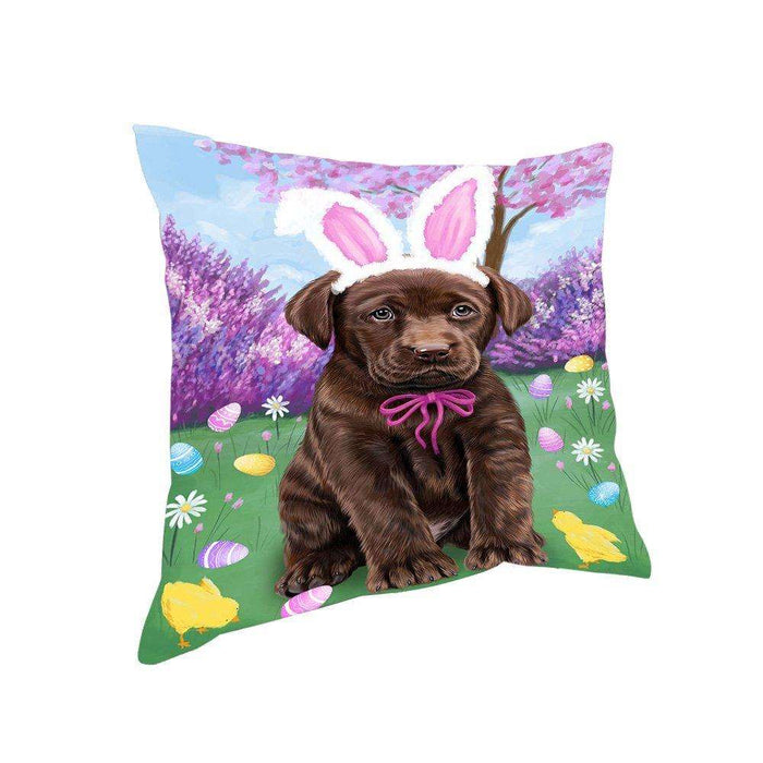 Labrador Retriever Dog Easter Holiday Pillow PIL52544