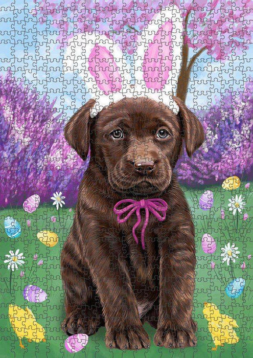 Labrador Retriever Dog Easter Holiday Puzzle with Photo Tin PUZL50082