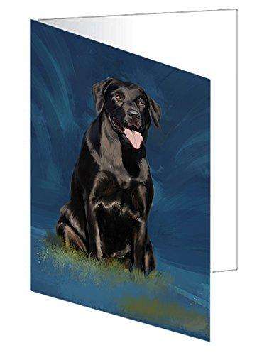 Labrador Retriever Dog Handmade Artwork Assorted Pets Greeting Cards and Note Cards with Envelopes for All Occasions and Holiday Seasons D370