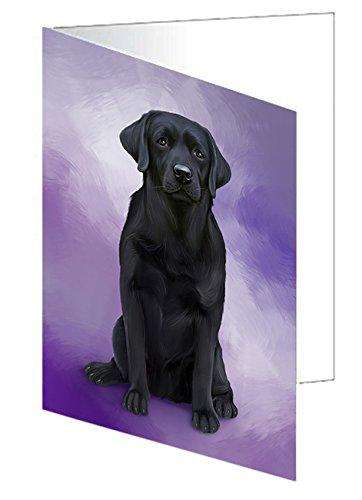 Labrador Retriever Dog Handmade Artwork Assorted Pets Greeting Cards and Note Cards with Envelopes for All Occasions and Holiday Seasons GCD48947