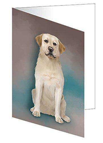 Labrador Retriever Dog Handmade Artwork Assorted Pets Greeting Cards and Note Cards with Envelopes for All Occasions and Holiday Seasons GCD48950