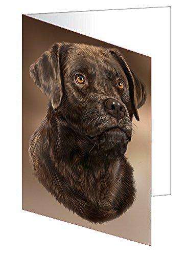 Labrador Retriever Dog Handmade Artwork Assorted Pets Greeting Cards and Note Cards with Envelopes for All Occasions and Holiday Seasons