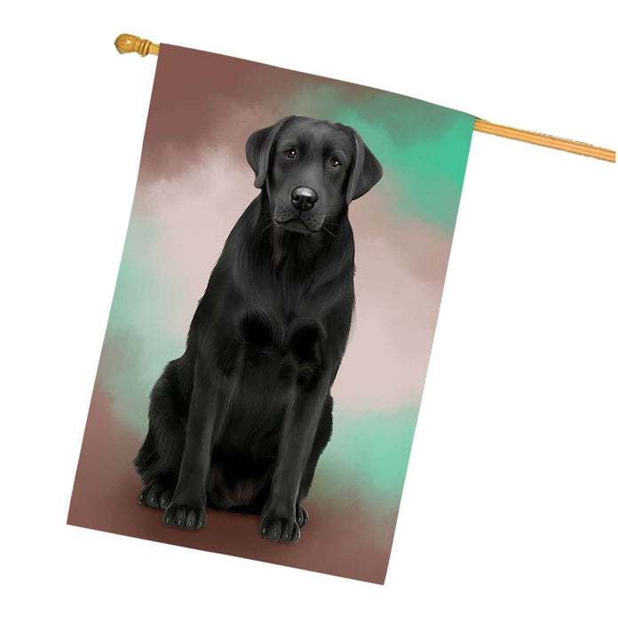 Labrador Retriever Dog House Flag FLG48269