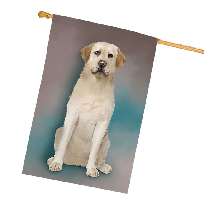 Labrador Retriever Dog House Flag FLG48271