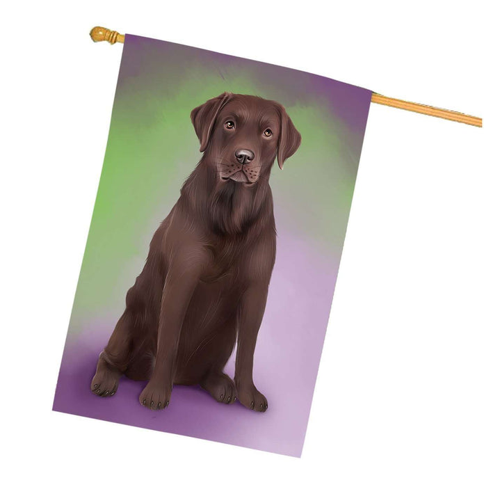 Labrador Retriever Dog House Flag FLG48272