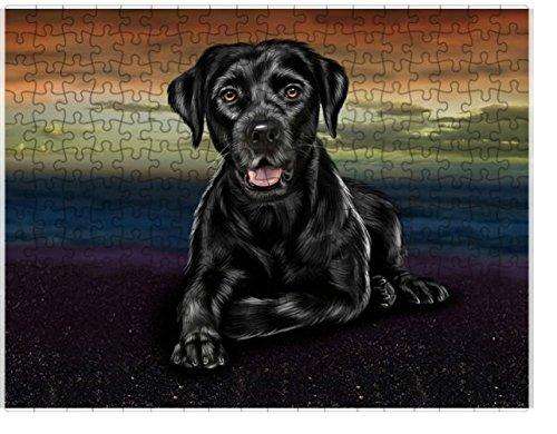 Labrador Retriever Dog Puzzle with Photo Tin D185