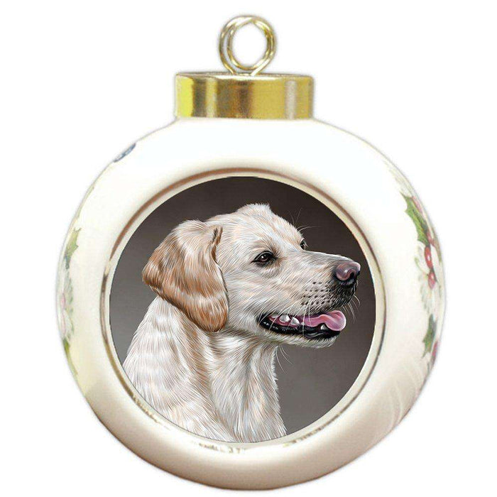 Labrador Retriever Dog Round Ball Christmas Ornament