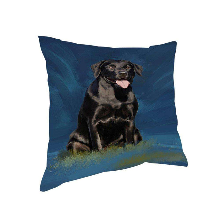 Labrador Retriever Dog Throw Pillow D475