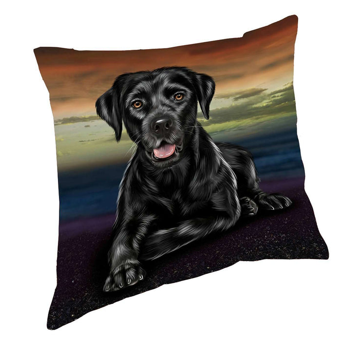 Labrador Retriever Dog Throw Pillow