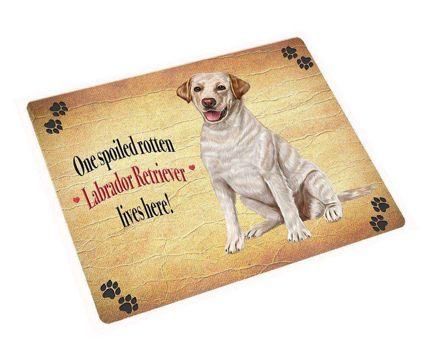 Labrador Retriever Spoiled Rotten Dog Large Refrigerator / Dishwasher Magnet 11.5" x 17.6"