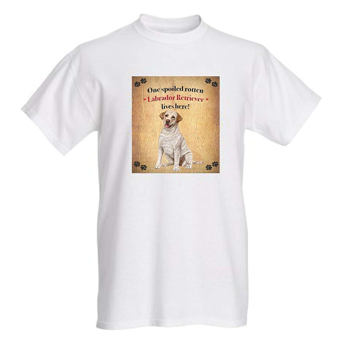 Labrador Retriever Yellow Spoiled Rotten Dog T-Shirt