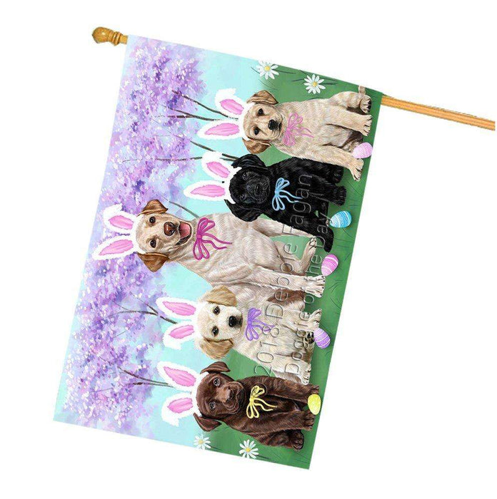 Labrador Retrievers Dog Easter Holiday House Flag FLG49134