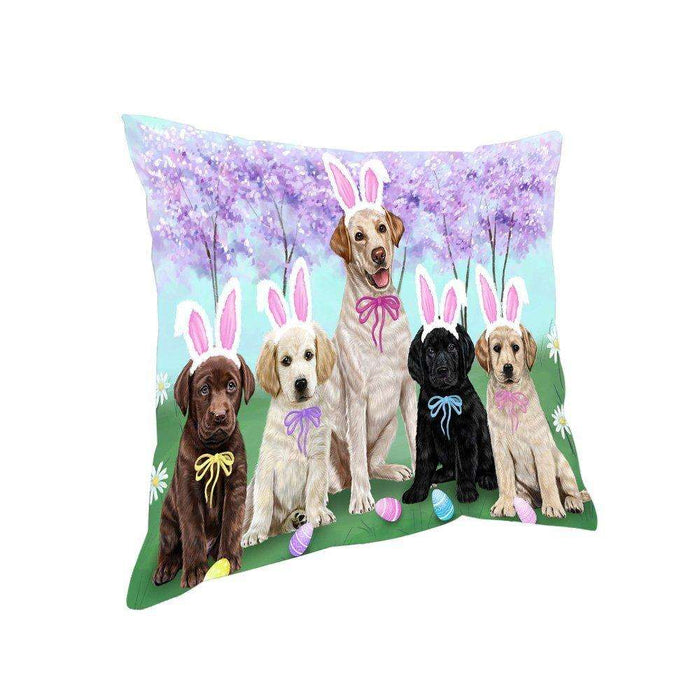 Labrador Retrievers Dog Easter Holiday Pillow PIL52532
