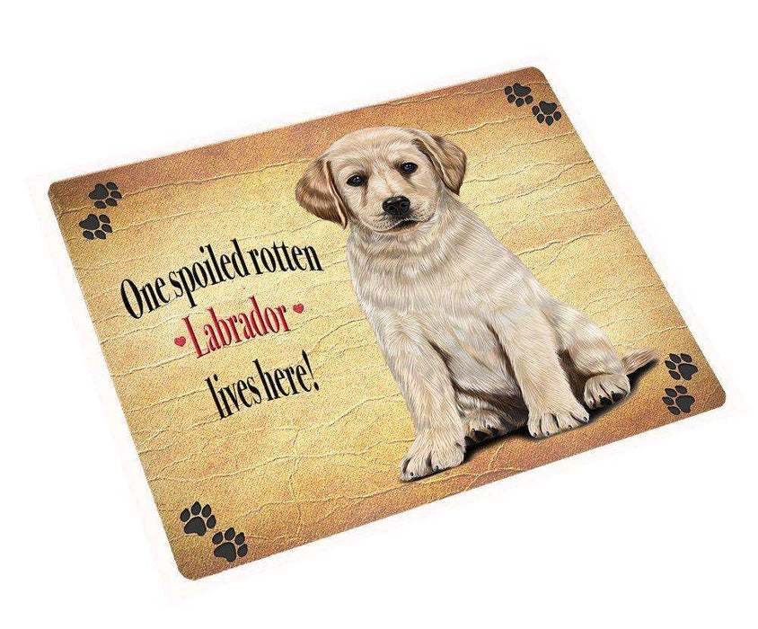 Labrador Yellow Spoiled Rotten Dog Large Refrigerator / Dishwasher Magnet 11.5" x 17.6"