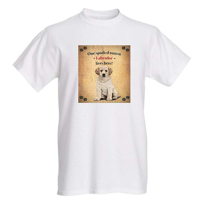 Labrador Yellow Spoiled Rotten Dog T-Shirt