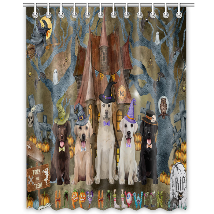 Labrador Retriever Shower Curtain: Explore a Variety of Designs, Personalized, Custom, Waterproof Bathtub Curtains for Bathroom Decor with Hooks, Pet Gift for Dog Lovers