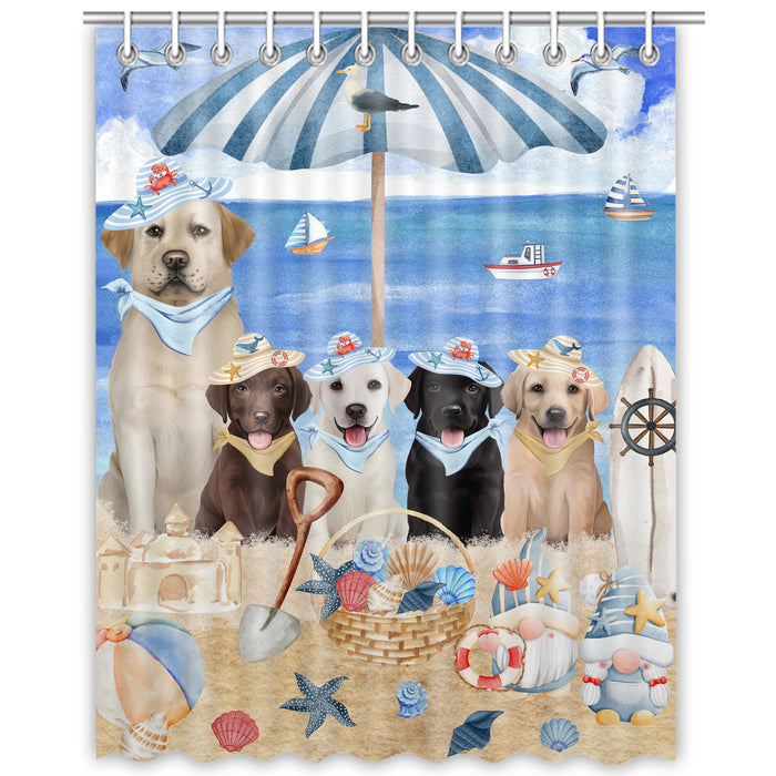 Labrador Retriever Shower Curtain: Explore a Variety of Designs, Bathtub Curtains for Bathroom Decor with Hooks, Custom, Personalized, Dog Gift for Pet Lovers