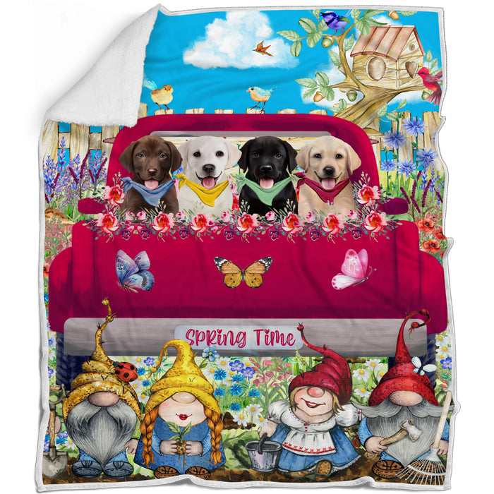 Labrador Retriever Blanket: Explore a Variety of Designs, Personalized, Custom Bed Blankets, Cozy Sherpa, Fleece and Woven, Dog Gift for Pet Lovers