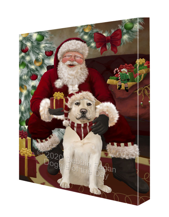 Santa I've Been Good Labrador Dog Canvas Print Wall Art Décor CVS148679