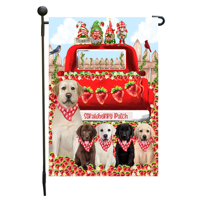 Labrador Retriever Dogs Garden Flag: Explore a Variety of Custom Designs, Double-Sided, Personalized, Weather Resistant, Garden Outside Yard Decor, Dog Gift for Pet Lovers