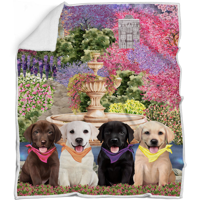 Labrador Retriever Blanket: Explore a Variety of Custom Designs, Bed Cozy Woven, Fleece and Sherpa, Personalized Dog Gift for Pet Lovers