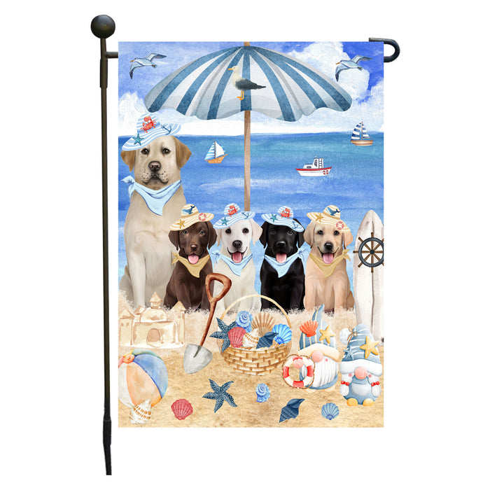 Labrador Retriever Dogs Garden Flag, Double-Sided Outdoor Yard Garden Decoration, Explore a Variety of Designs, Custom, Weather Resistant, Personalized, Flags for Dog and Pet Lovers