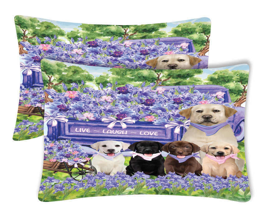 Labrador Retriever Pillow Case, Explore a Variety of Designs, Personalized, Soft and Cozy Pillowcases Set of 2, Custom, Dog Lover's Gift