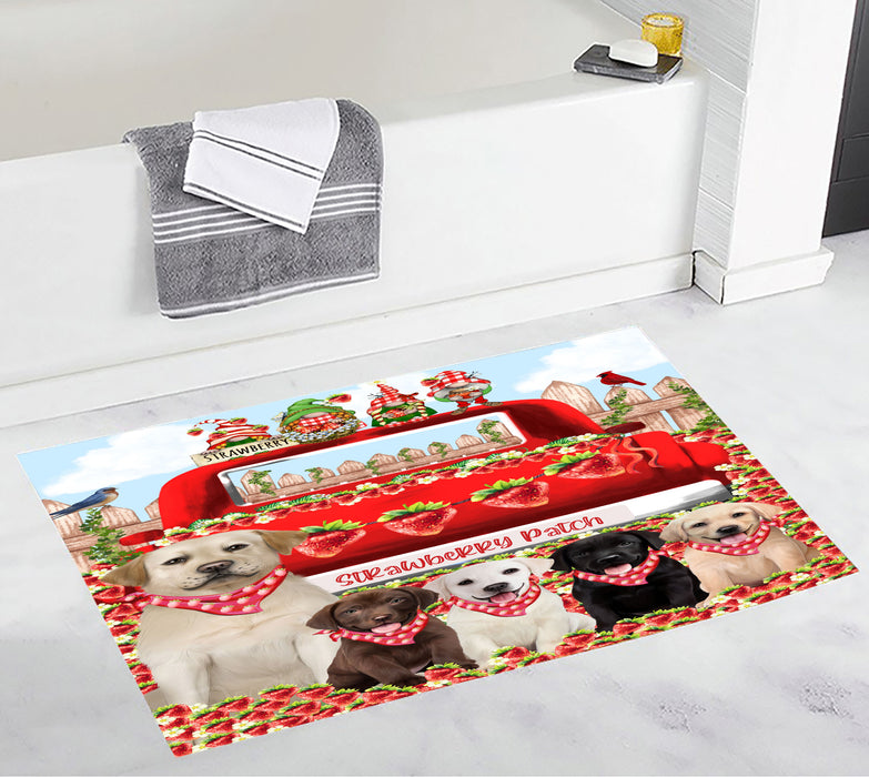 Labrador Retriever Anti-Slip Bath Mat, Explore a Variety of Designs, Soft and Absorbent Bathroom Rug Mats, Personalized, Custom, Dog and Pet Lovers Gift