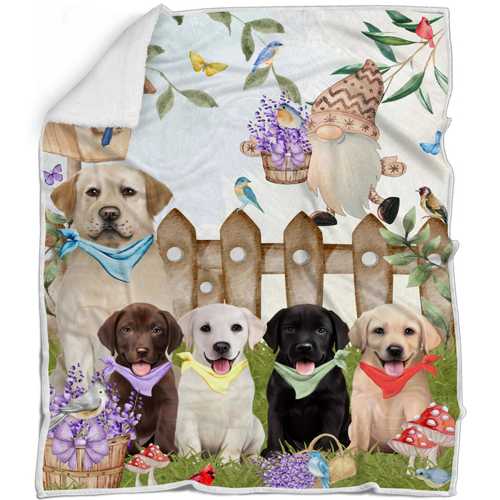 Labrador Retriever Blanket: Explore a Variety of Custom Designs, Bed Cozy Woven, Fleece and Sherpa, Personalized Dog Gift for Pet Lovers