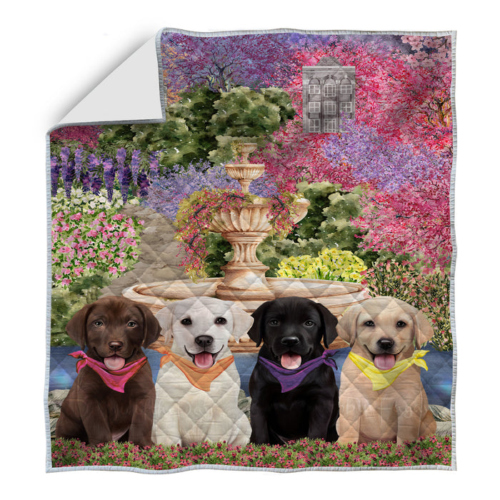 Labrador Retriever Bed Quilt, Explore a Variety of Designs, Personalized, Custom, Bedding Coverlet Quilted, Pet and Dog Lovers Gift
