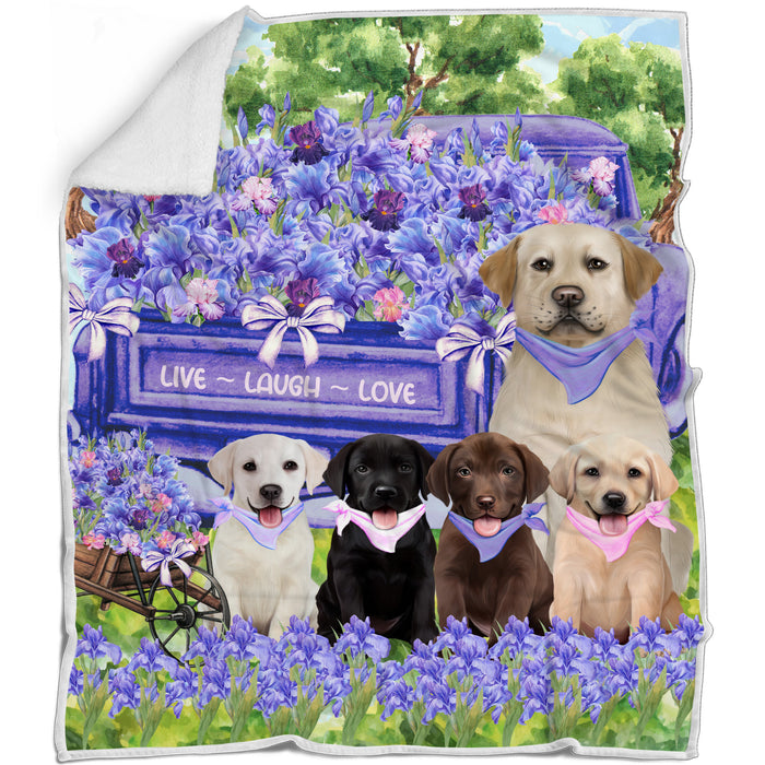 Labrador Retriever Blanket: Explore a Variety of Designs, Custom, Personalized Bed Blankets, Cozy Woven, Fleece and Sherpa, Gift for Dog and Pet Lovers