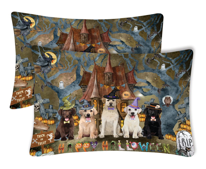 Labrador Retriever Pillow Case: Explore a Variety of Designs, Custom, Standard Pillowcases Set of 2, Personalized, Halloween Gift for Pet and Dog Lovers