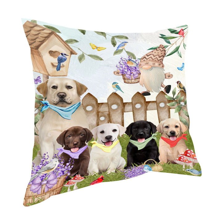 Labrador Retriever Pillow: Explore a Variety of Designs, Custom, Personalized, Pet Cushion for Sofa Couch Bed, Halloween Gift for Dog Lovers
