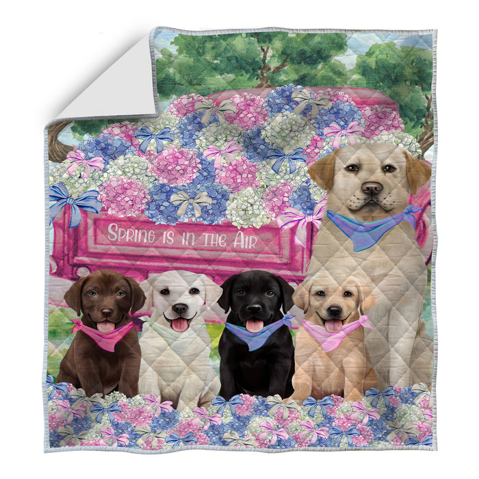 Labrador Retriever Quilt: Explore a Variety of Custom Designs, Personalized, Bedding Coverlet Quilted, Gift for Dog and Pet Lovers
