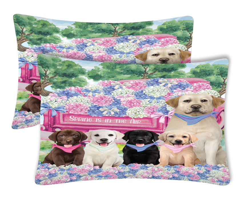 Labrador Retriever Pillow Case: Explore a Variety of Personalized Designs, Custom, Soft and Cozy Pillowcases Set of 2, Pet & Dog Gifts