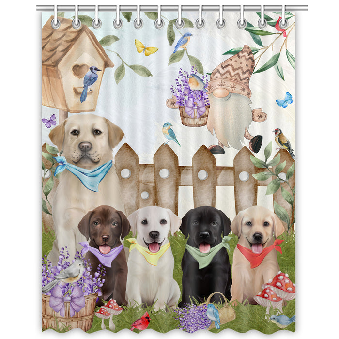 Labrador Retriever Shower Curtain, Custom Bathtub Curtains with Hooks for Bathroom, Explore a Variety of Designs, Personalized, Gift for Pet and Dog Lovers