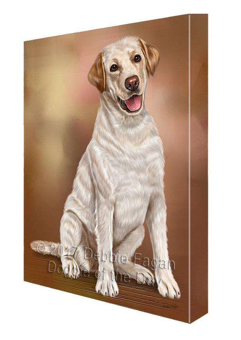 Labradors Adult Dog Painting Printed on Canvas Wall Art Signed