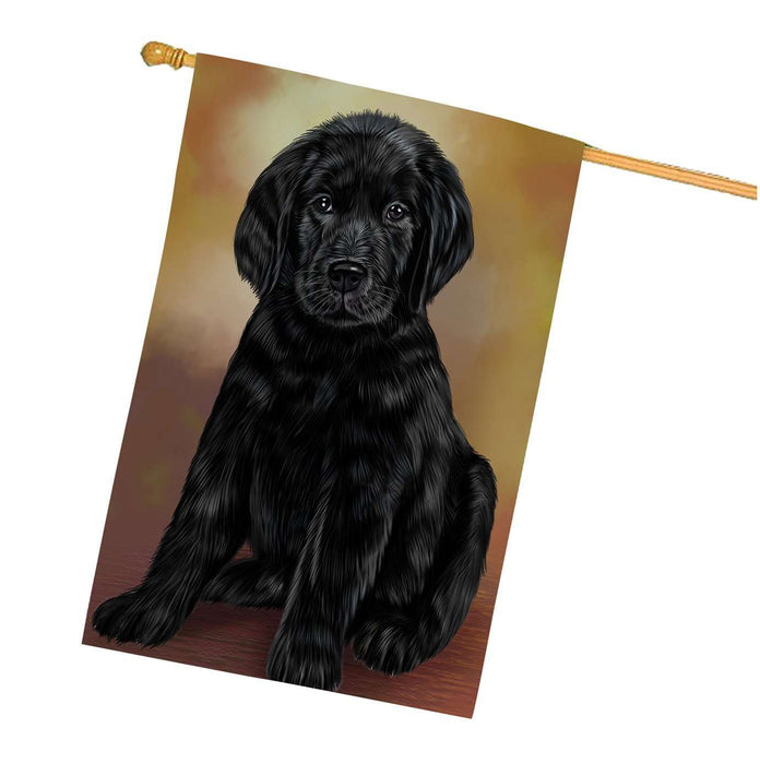 Labradors Puppy Dog House Flag