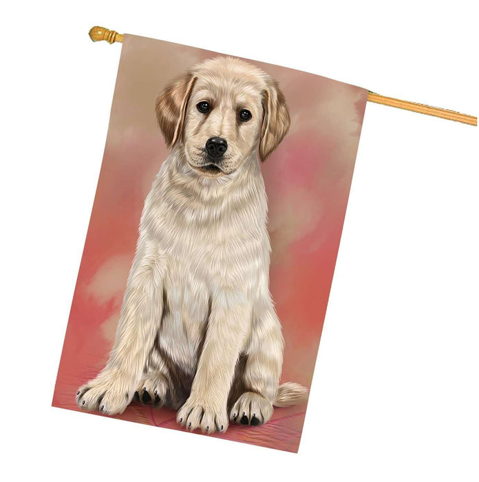 Labradors Puppy Dog House Flag