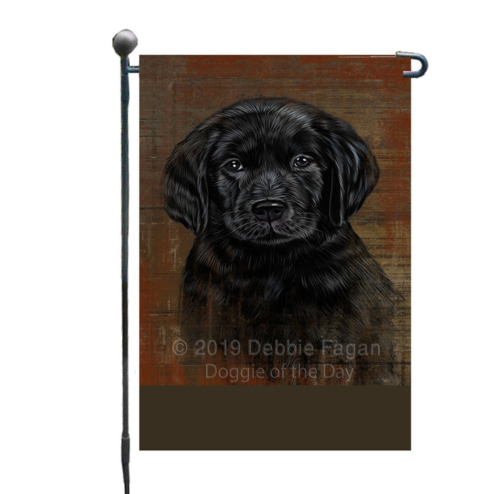 Personalized Rustic Labrador Dog Custom Garden Flag GFLG63551