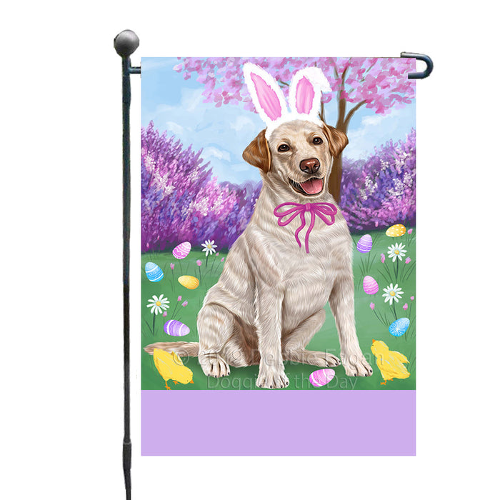 Personalized Easter Holiday Labrador Dog Custom Garden Flags GFLG-DOTD-A58902