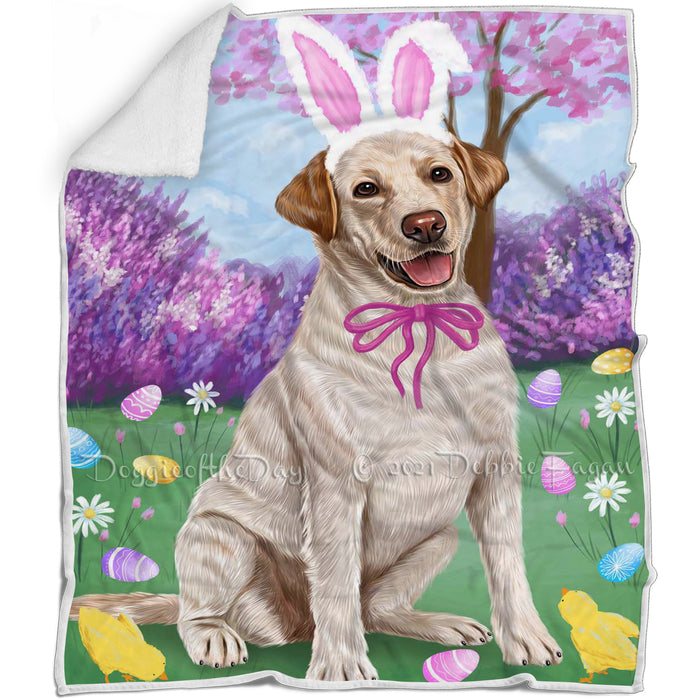 Labrador Retriever Dog Easter Holiday Blanket BLNKT58116
