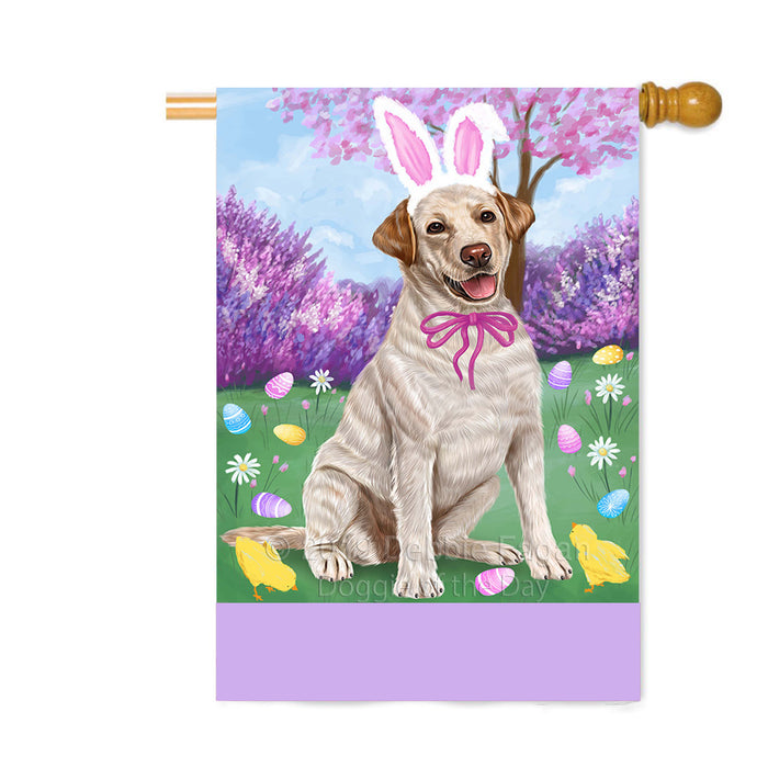 Personalized Easter Holiday Labrador Dog Custom House Flag FLG-DOTD-A58958